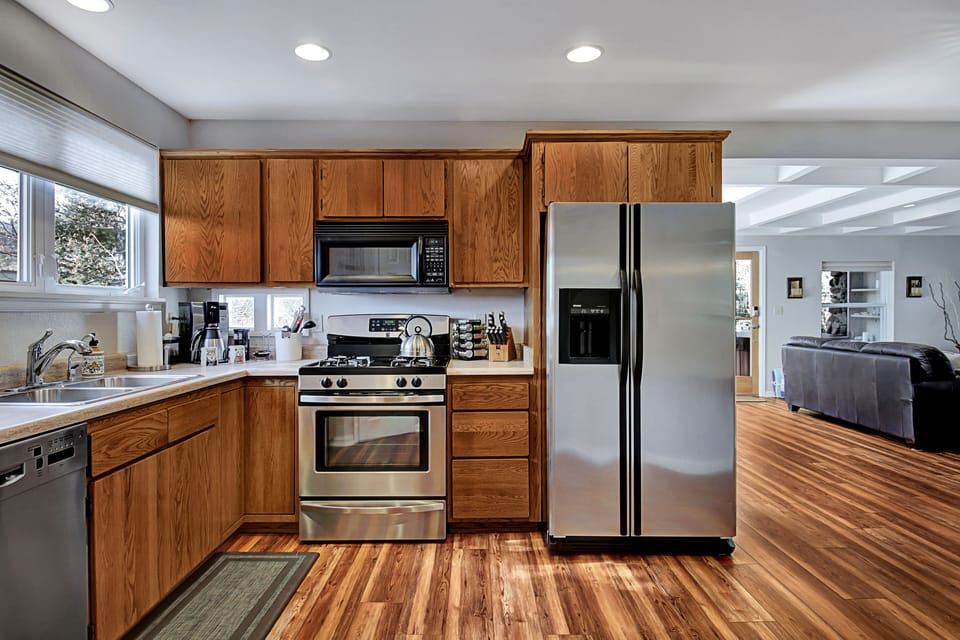 "Fully Stocked Kitchen With Coffee And Much More"

