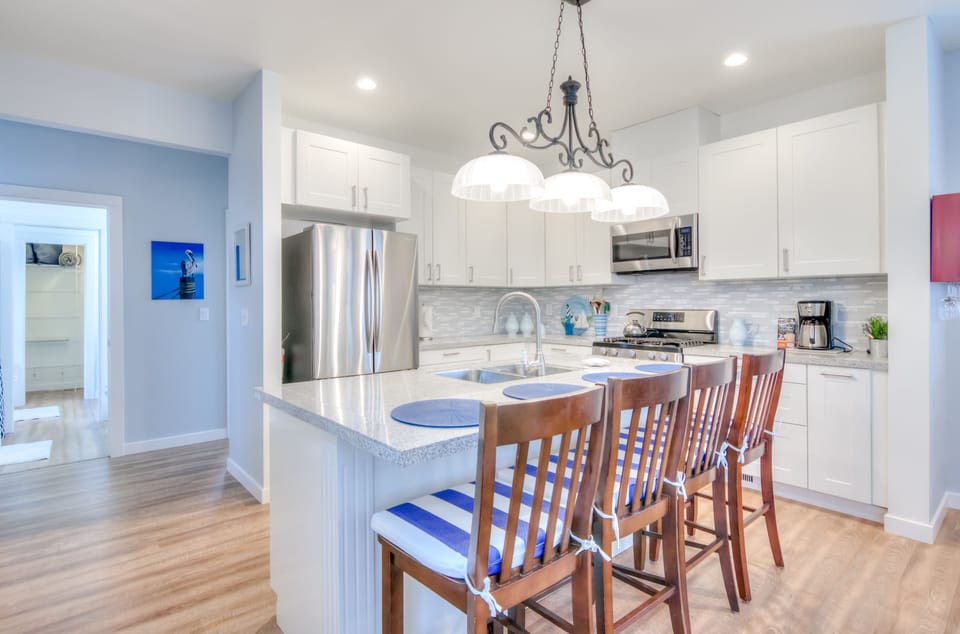 Kitchen with view of Island