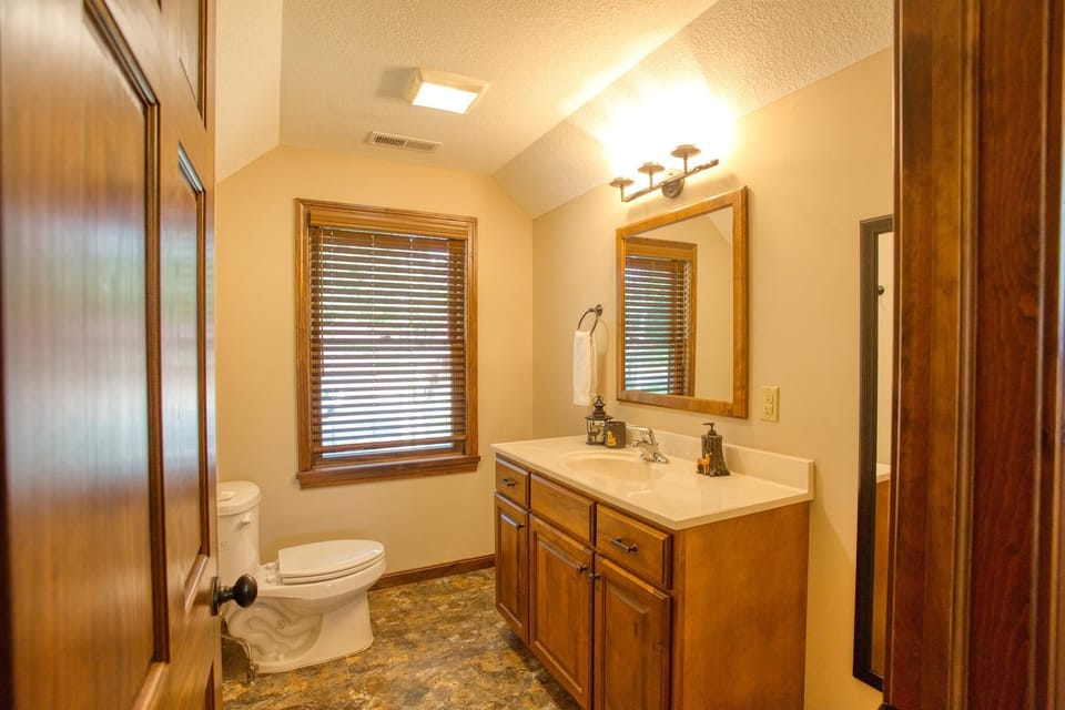 Upper level bathroom-private