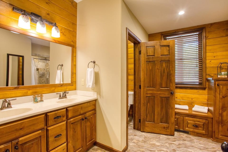 Upper level bathroom-private