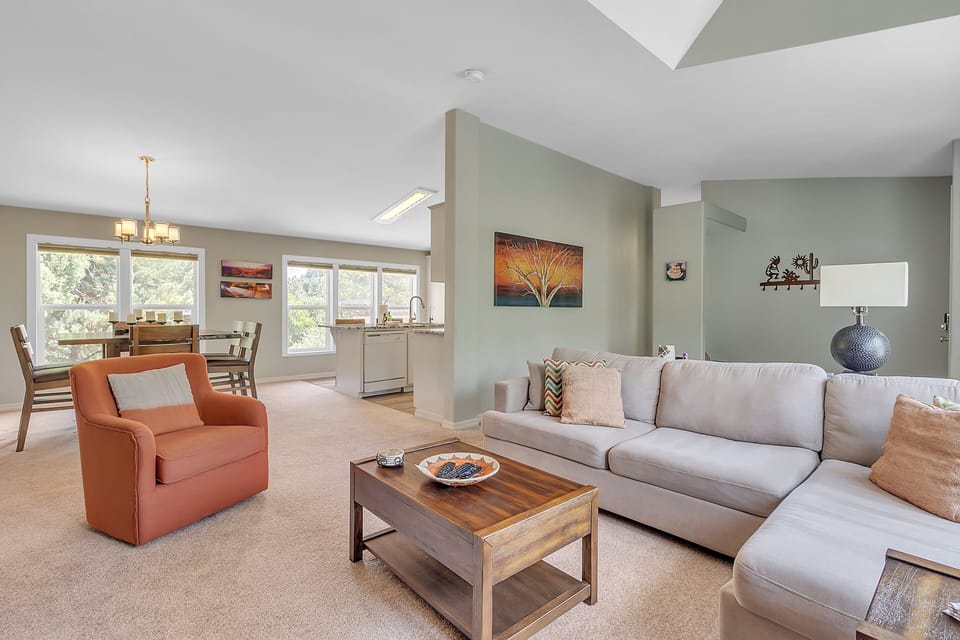 Entry into the Great Room - Living Room, Dining Area and Kitchen