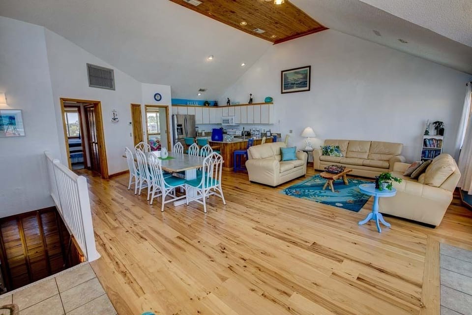 Top-Level Living Room with Deck Access