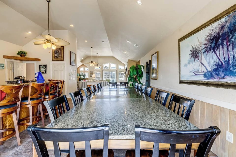 Top-Level Dining Room with Table (seats 16)