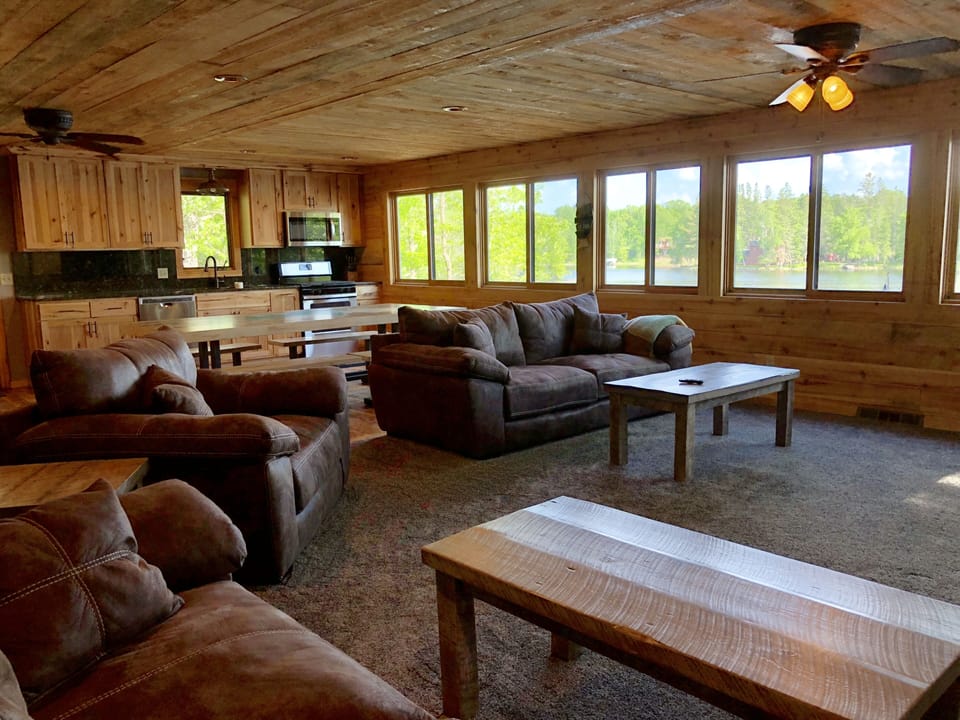 Lots of space.  Living, Dining, Kitchen.