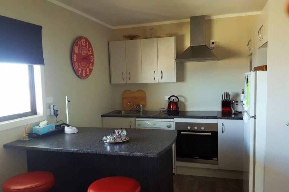 The kitchen area
