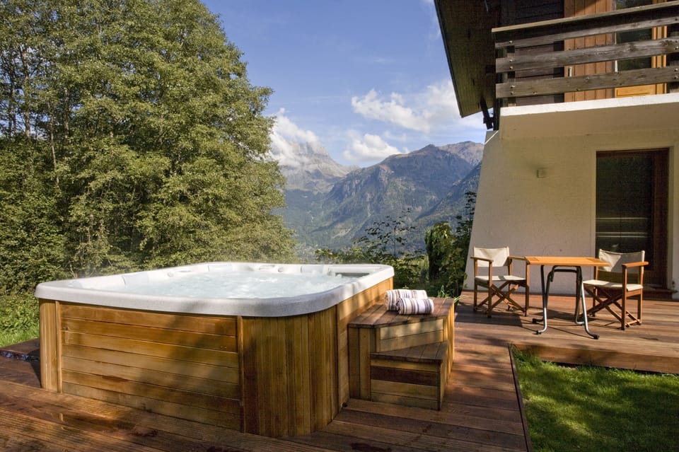 The views from the hot tub are special.

