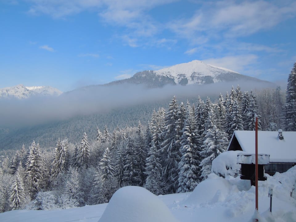 Winter view from Chalet Narnia