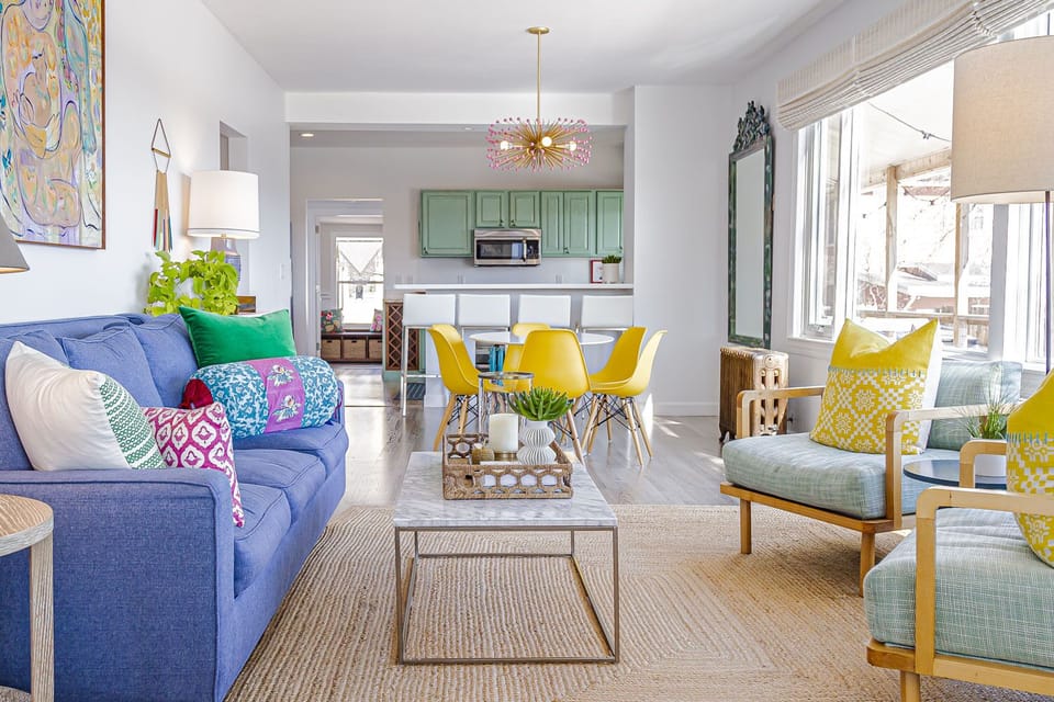 Living Room—This open living space connects to the kitchen.