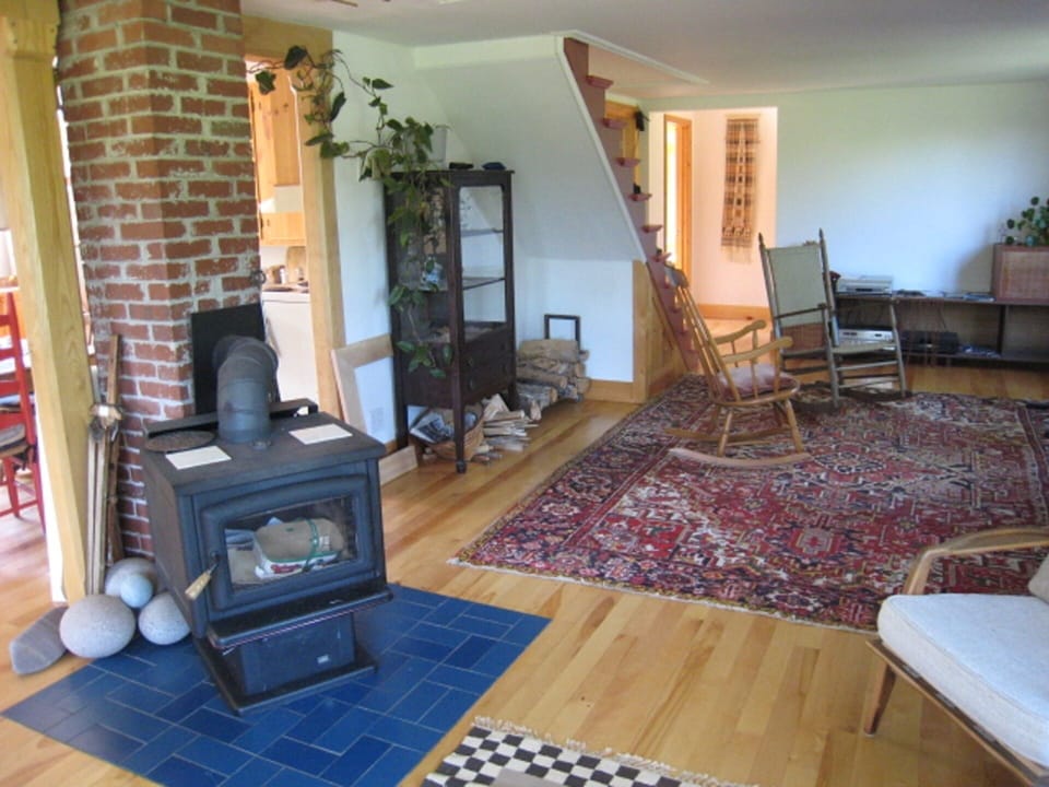 living room, stairs to 2nd floor