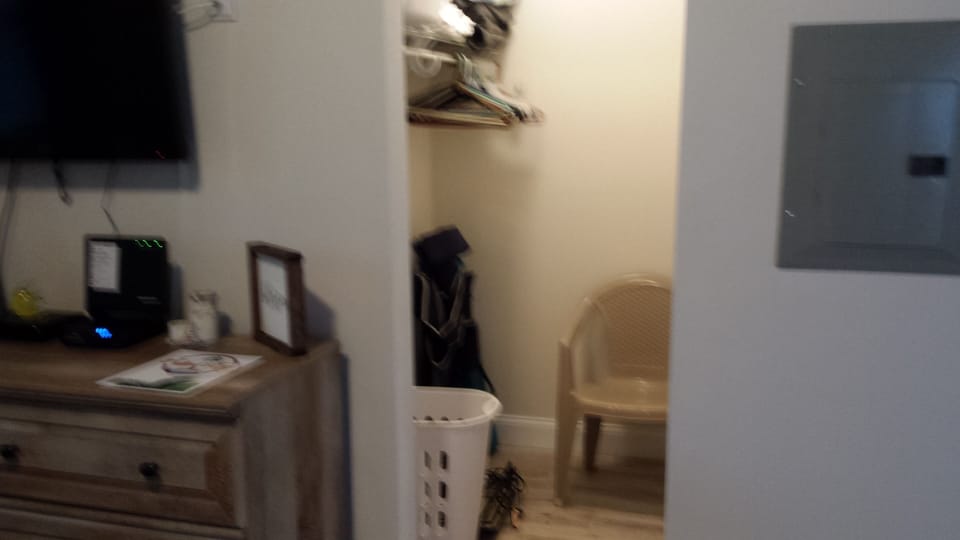 Closet for storage & extra towels & sheets