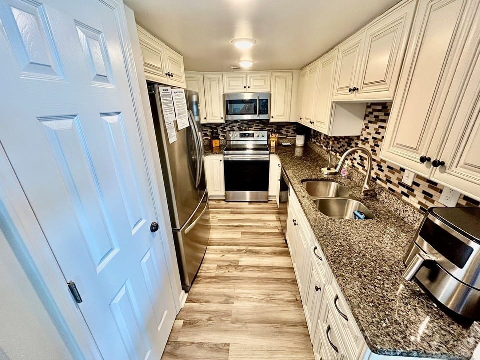 Indoors, Kitchen, Floor, Sink, Sink Faucet