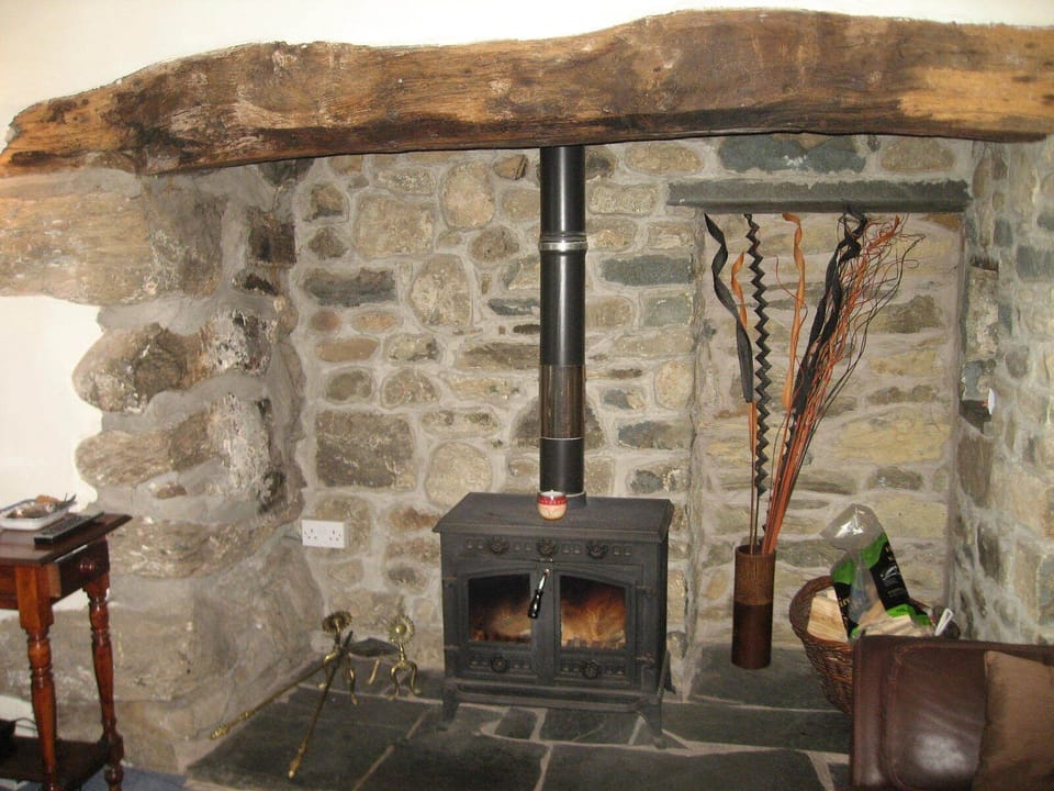 The fireplace