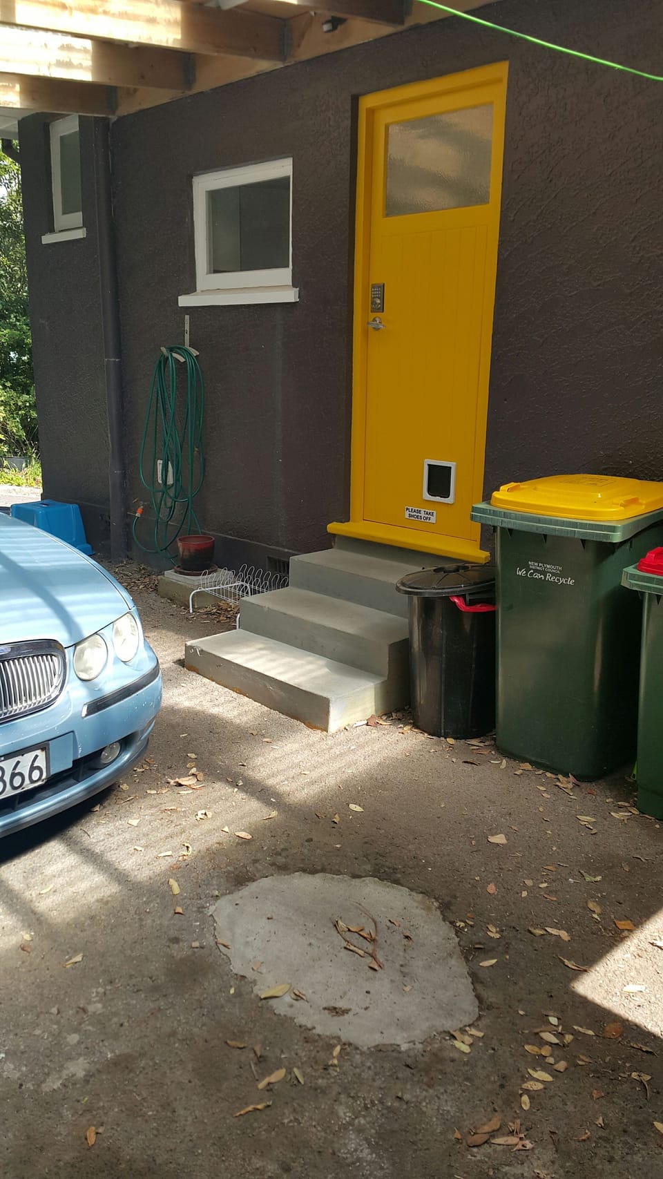 backdoor with key pad