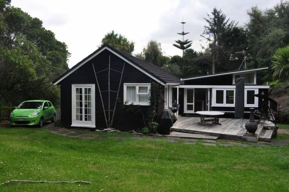 Looking back to the house