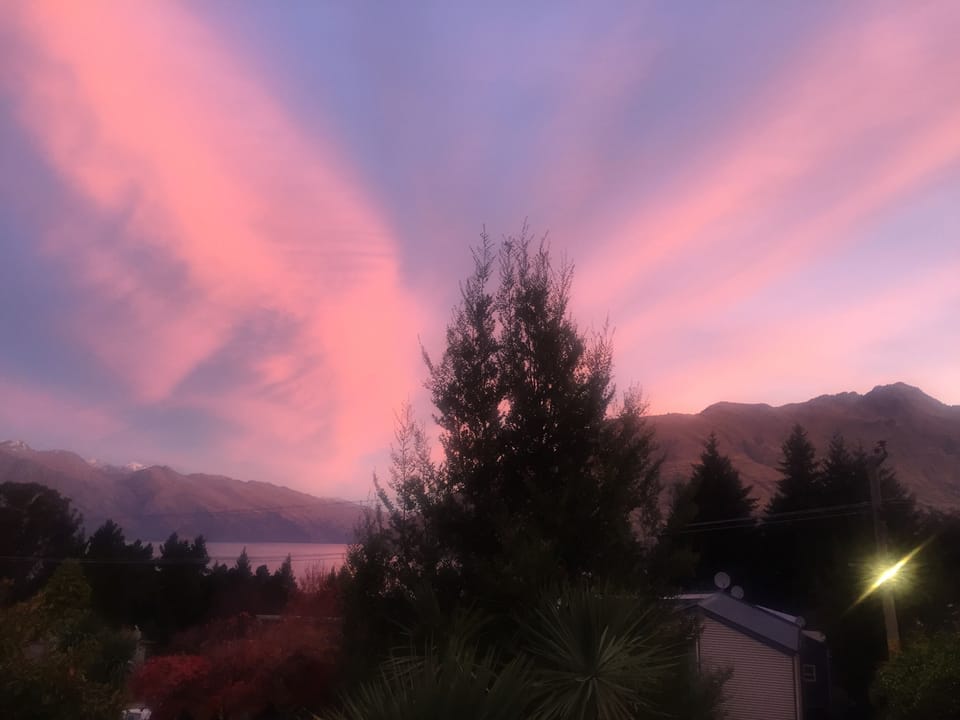 Sun rise from the balcony