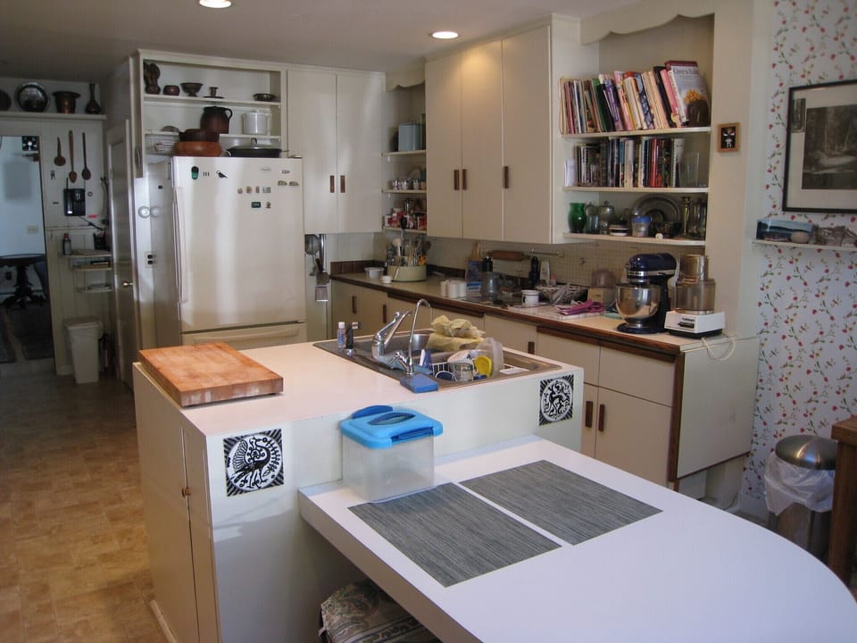 Kitchen with breakfast nook.
