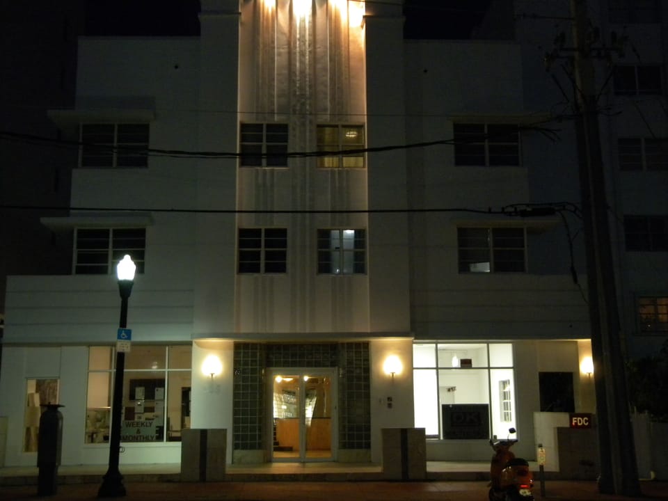Ocean Walk Building at night