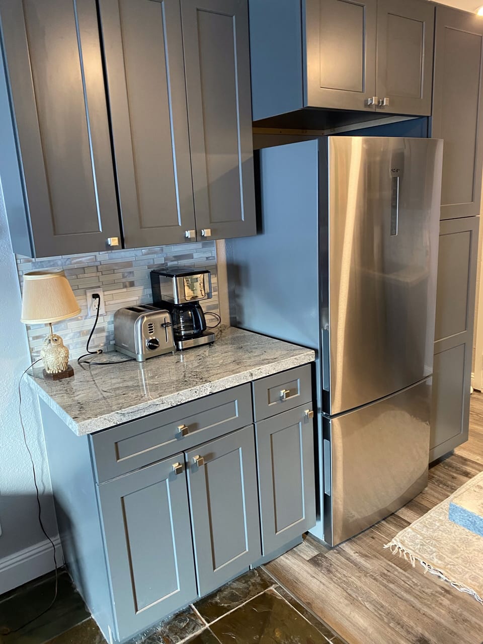 Lots of counter space and everything to cook full meals