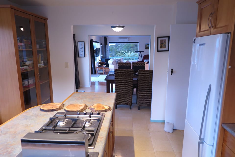 Kitchen through to Dining and lounge