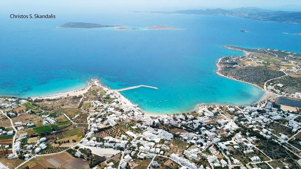 Aliki Paros from the air 