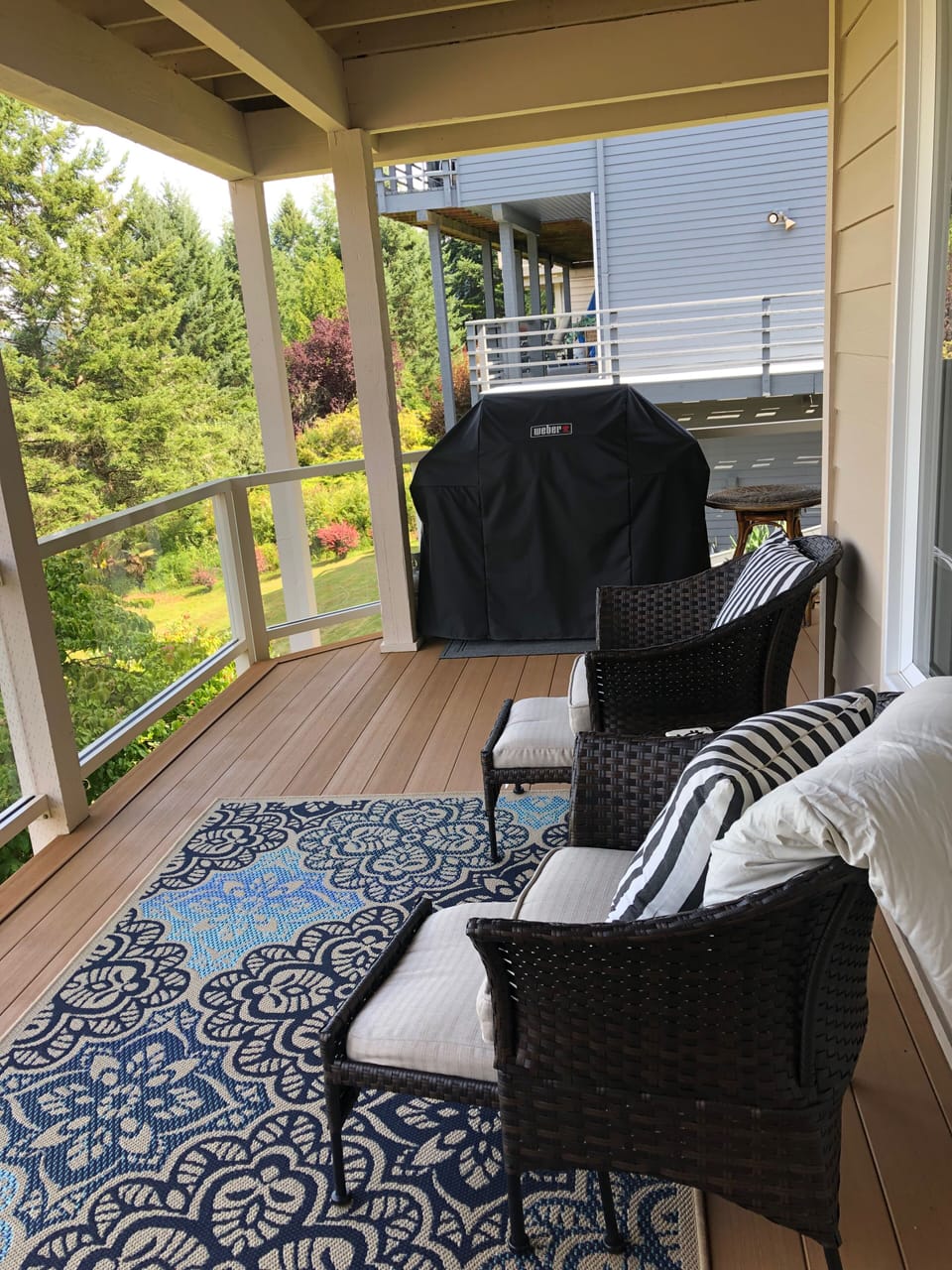Wrap around deck with bbq