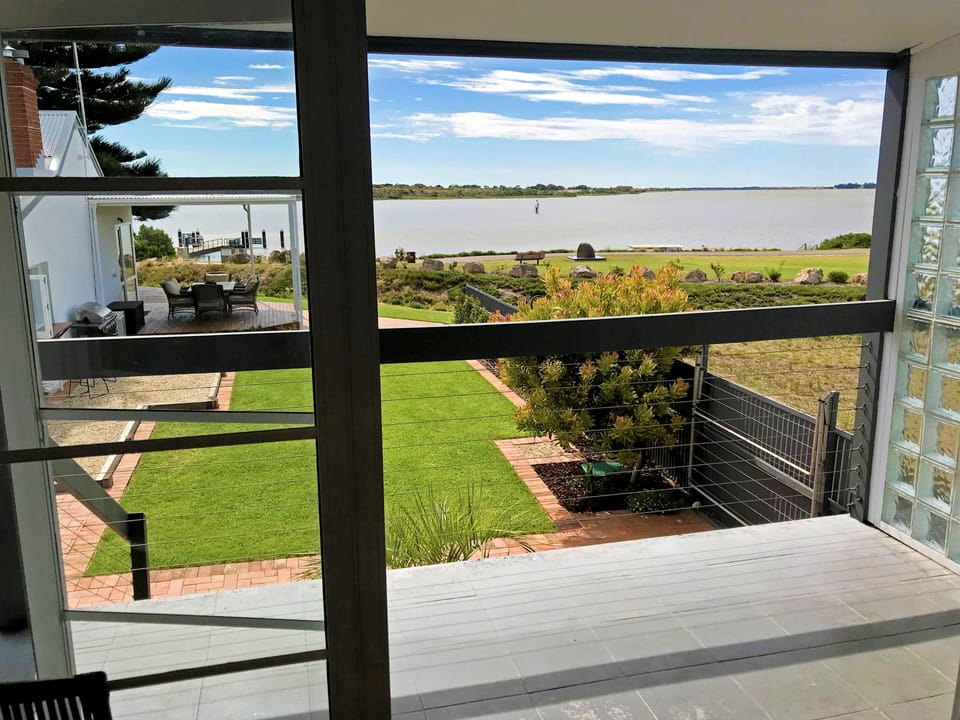 Stunning water views from inside The Admiral Riverside Studio 1
