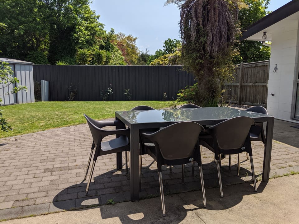 Outdoor Setting in Backyard