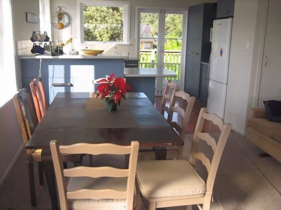 Dining through kitchen