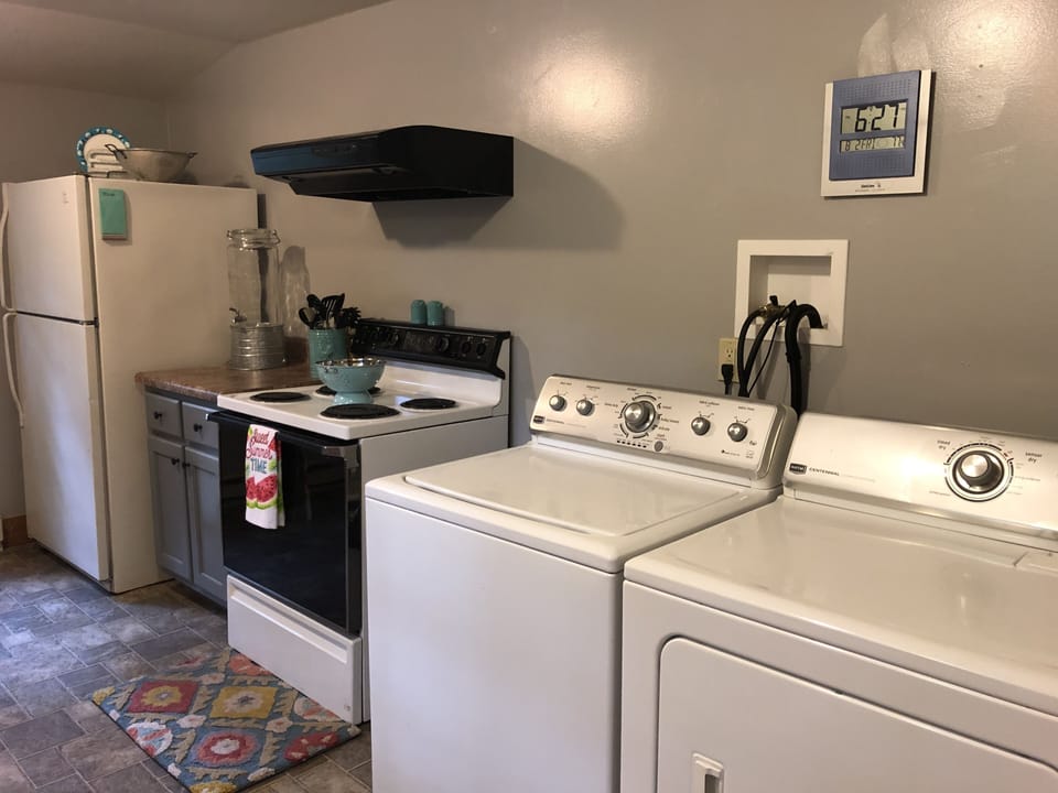 Kitchen with laundry