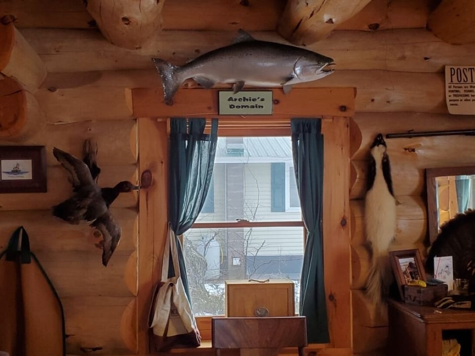 25 lb Chinook Salmon caught nearby the cabin.