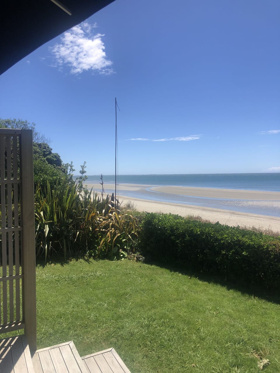 Just a couple steps from the beach 