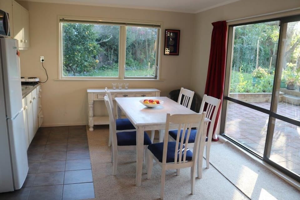 Sunny afternoon living area with garden views