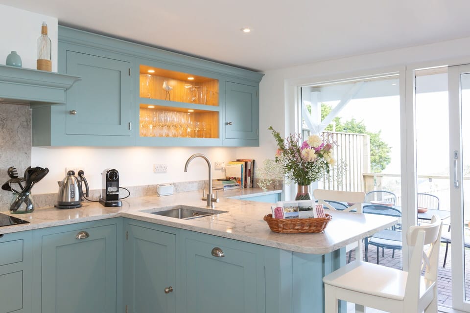 The newly fitted kitchen is fully equipped with everything you need