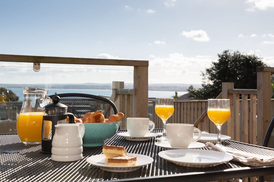 Enjoy a leisurely breakfast in the sun