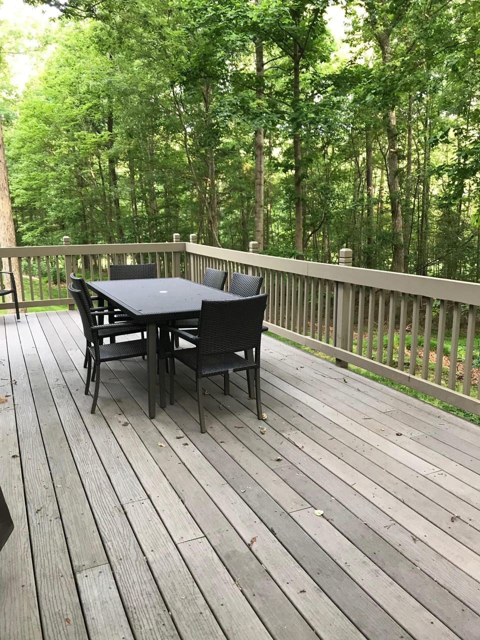 Dining on back deck - can seat 8