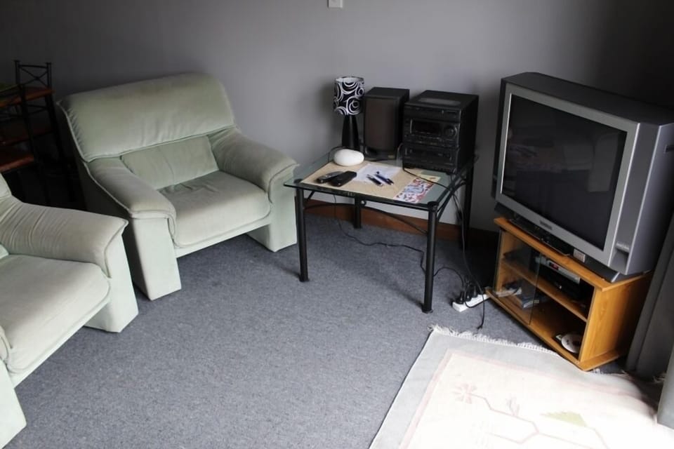 T.V and armchairs