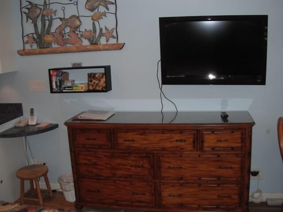 Large Dresser,  50" Flat  Screen Television, DVD player + Free Secured Internet.