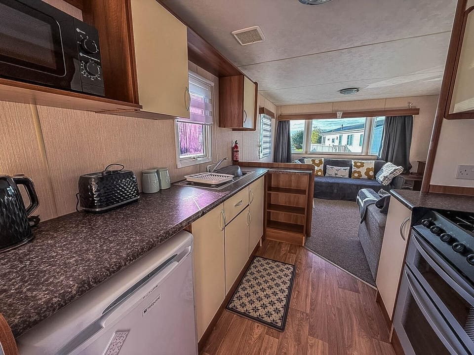 Cozy kitchen with modern appliances and natural light