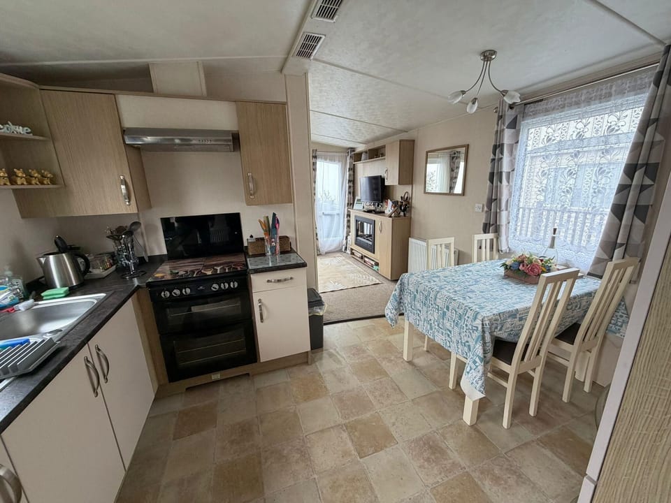 The dining room is the heart of the caravan, where meals and memories are made.