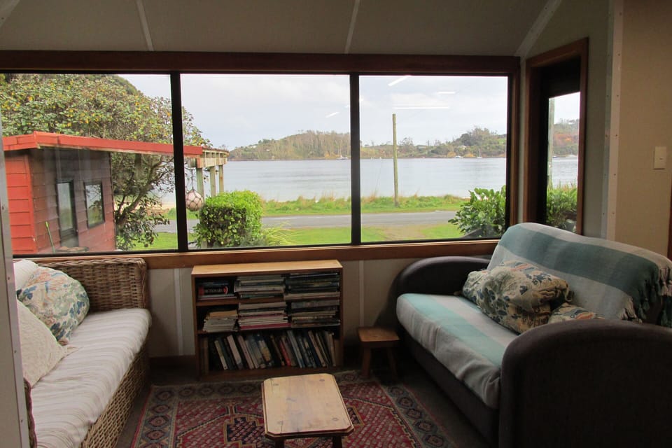 Coffee corner with view of beach