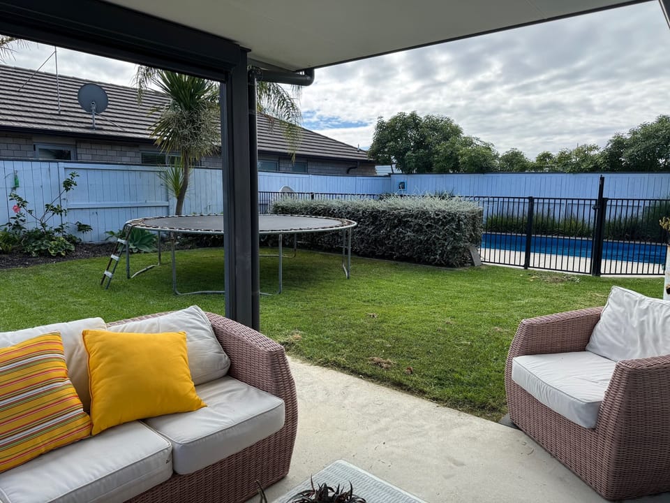 Outdoor area with seating