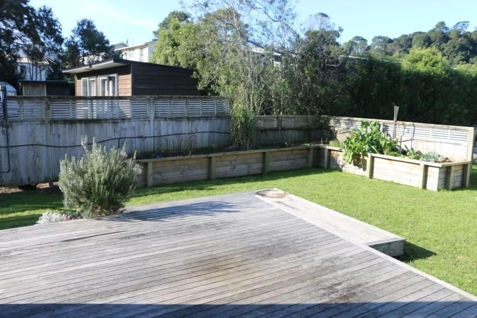 Backyard and Deck