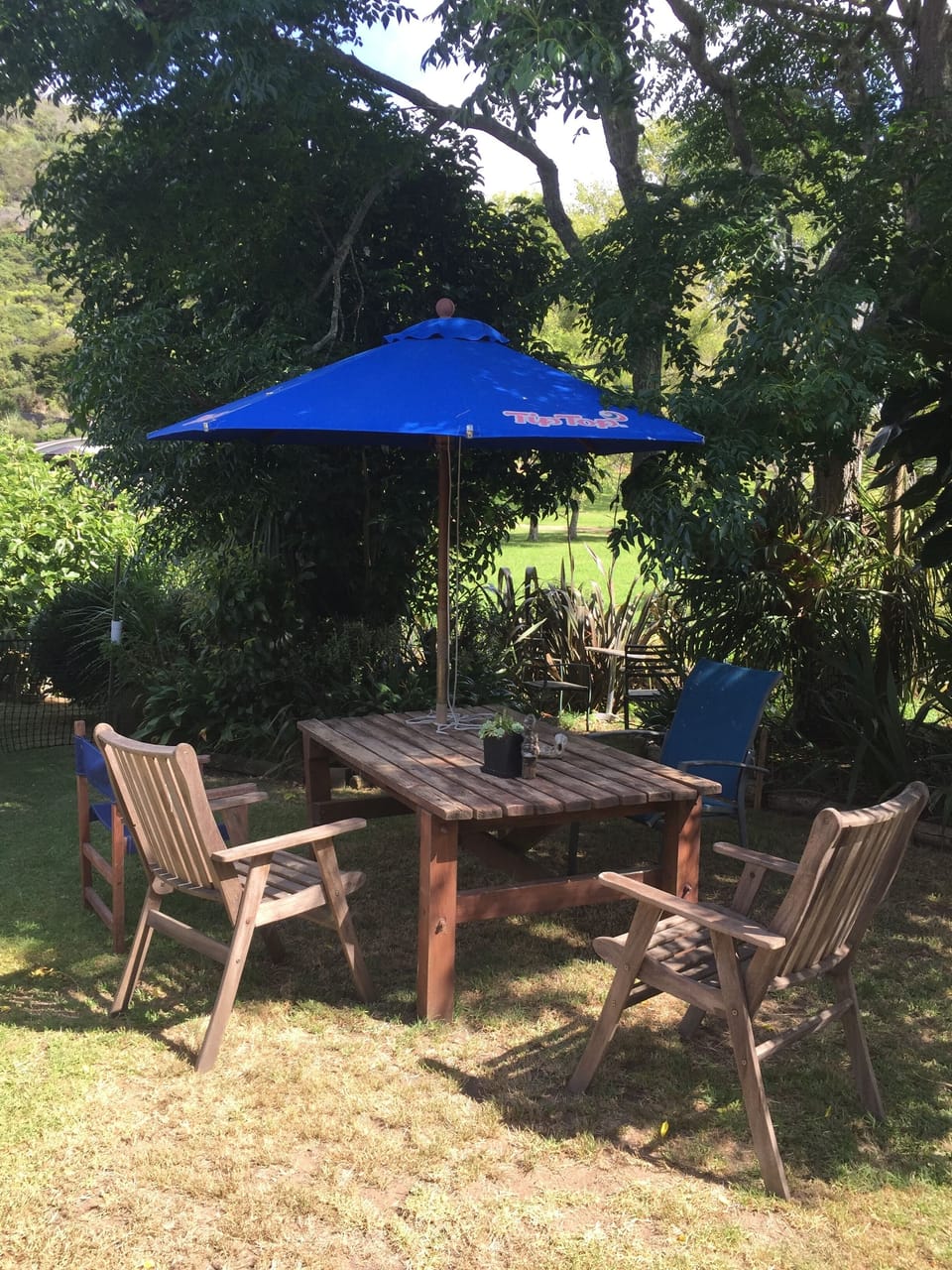 Shady or sunny outdoor seating and dining in the garden  

