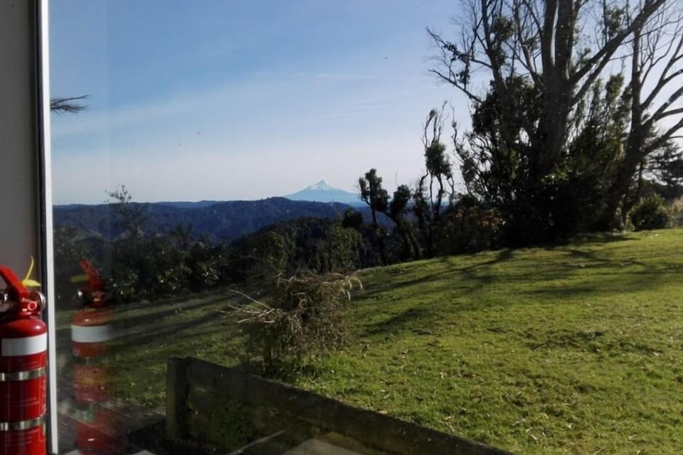 Mt Taranaki from kitchen window