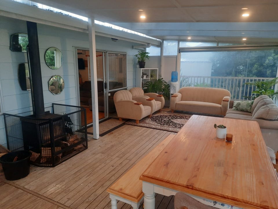 deck dining and plenty of space to spread out and relax