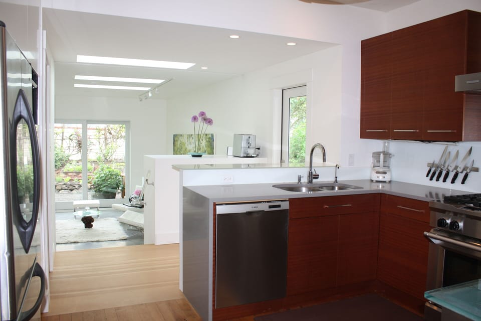From the kitchen, looking toward the main room.