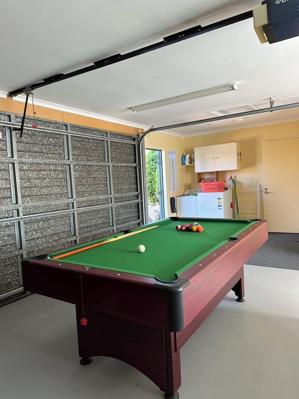 In garage - Pool table, Washing machine, extra fridge/freezer for use by guests.