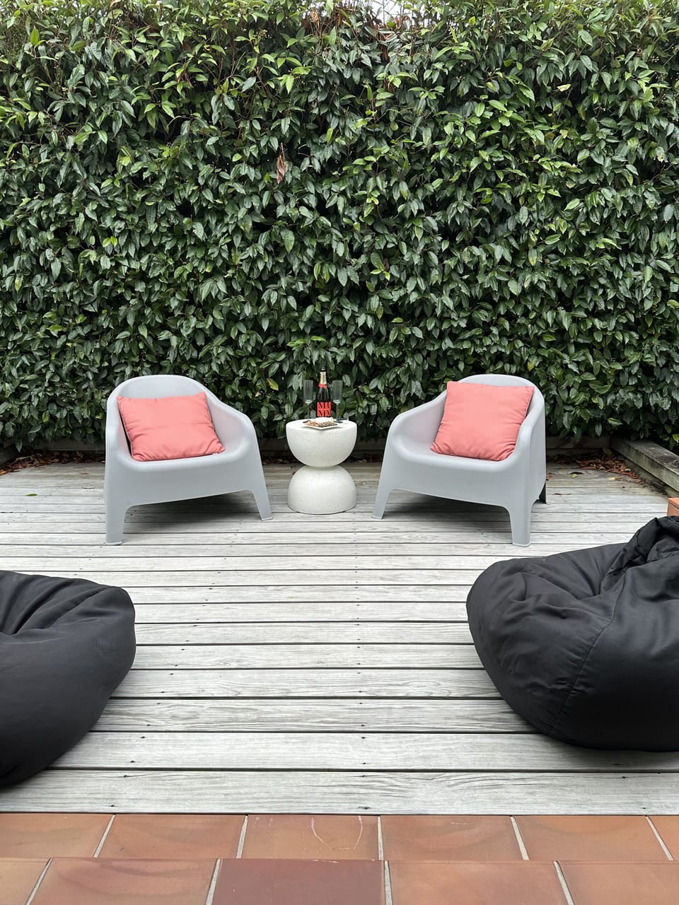 Front deck off lounge.  