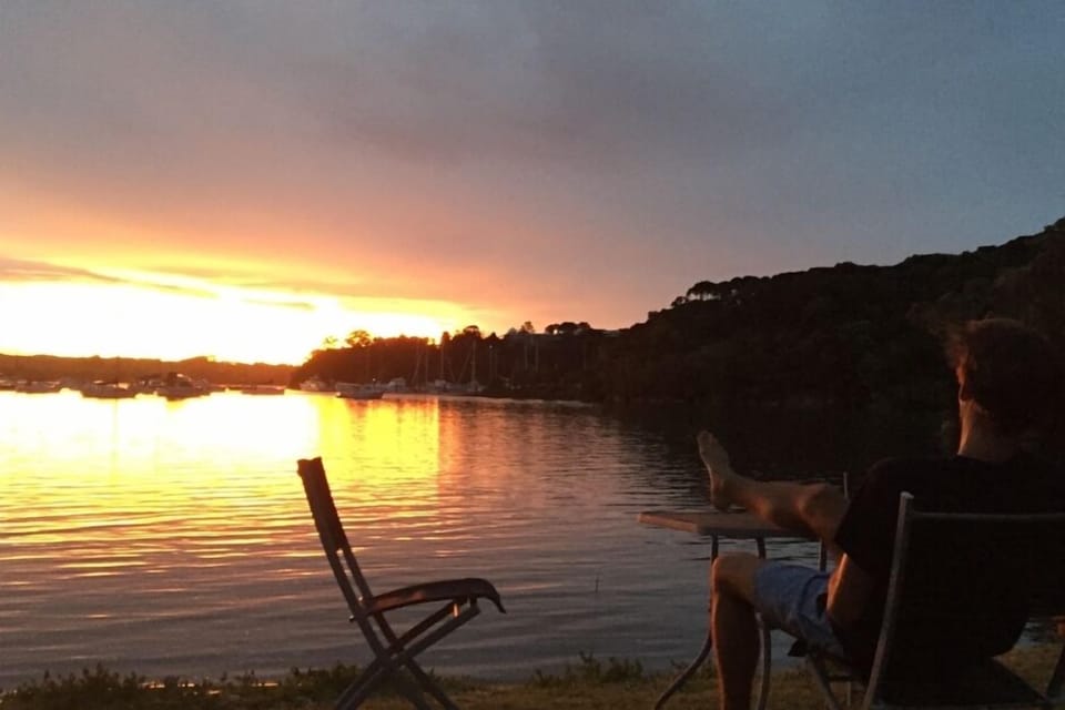 Sunset from the waters edge