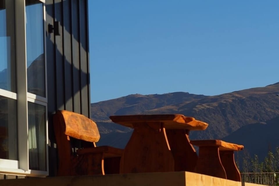 The outdoor deck